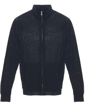 HODAKOVA Zip-Up Cardigan - Blue