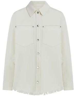 Ferragamo Denim Blouson - White