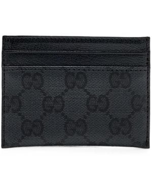 Gucci Gg Supreme Card Holder - Black
