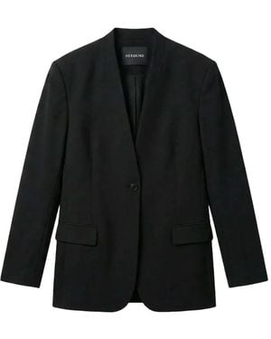 Herskind Clarissa Detachable-Tie Blazer - Black