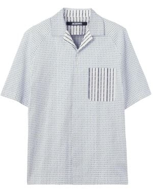 Jacquemus The Romarin Short-Sleeve Shirt - White