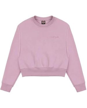 Colmar Sudadera Con Logo Bordado - Rosa