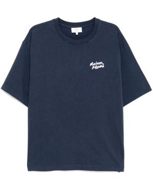 Maison Kitsuné Handwriting Tシャツ - ブルー