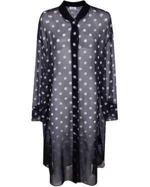 Aviu Polka-dot pattern shirt - Blau
