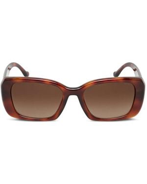 COACH スクエアフレーム サングラス - ブラウン