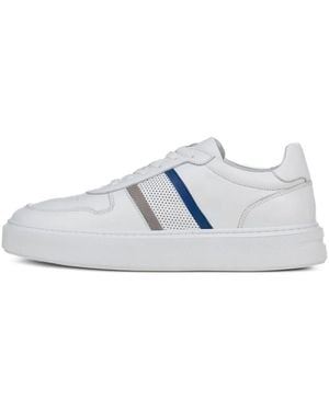Poche Paris Leather Trainers - White