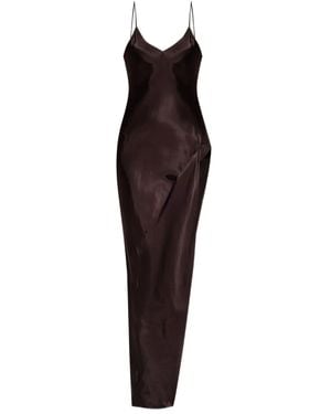Vetements Abito Lungo Con Spacco - Viola