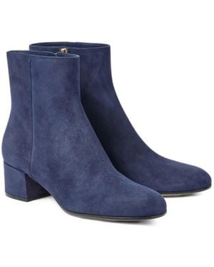 Gianvito Rossi Joelle Suede Ankle Boots - Blue