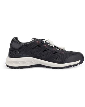 Jack Wolfskin Baskets À Détails De Découpes - Black