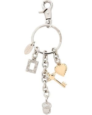 Vivienne Westwood Multi-Charm Keyring - White