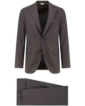 Boglioli Single-Breasted Virgin Wool Suit - Grey