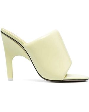 The Attico Rem 120Mm Open Toe Mules - Natural