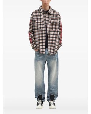 BBCICECREAM Check-Pattern Shirt - Blue