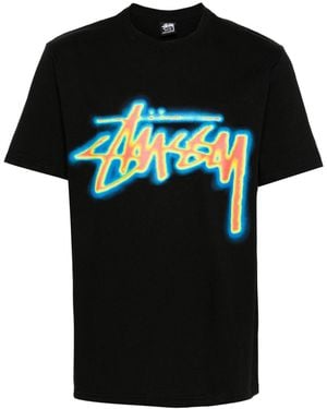 Stussy Thermal Stock Tシャツ - ブラック