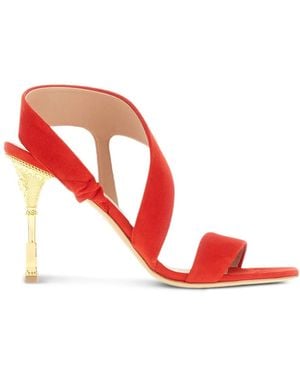 Balmain High Heel Sandals - Red