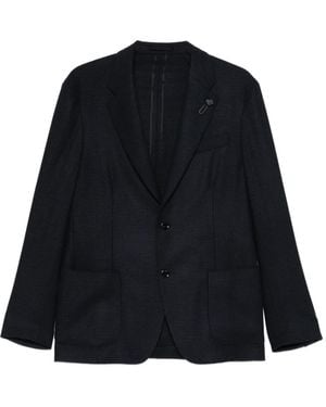 Lardini Single-Breasted Blazer - Black