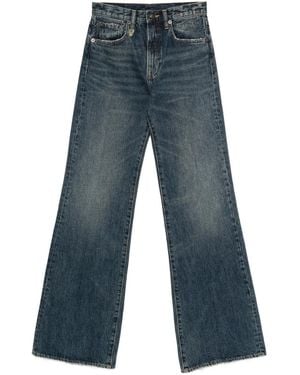 R13 Flared High-Waisted Jeans - Blue
