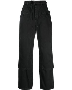 032c Double Shift Cotton Utility Trousers - Black