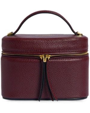 Alberta Ferretti Leather Vanity Bag - Purple