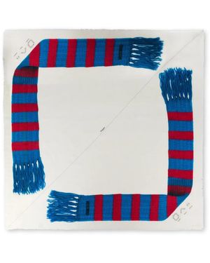 Moschino Graphic Scarf - Blue