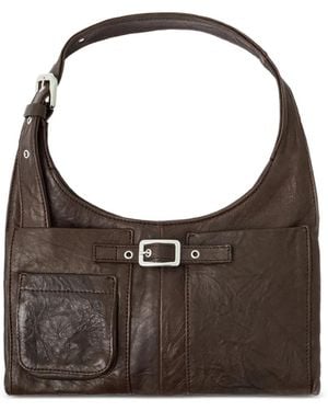 GIMAGUAS Nicole Leather Tote Bag - Brown
