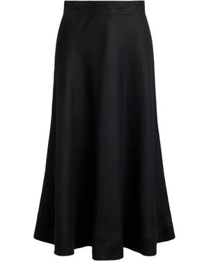 Ralph Lauren A-Line Midi Skirt - Black