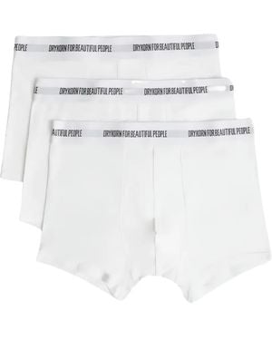 DRYKORN Corbin 3 Logo-Waistband Boxers (Set Of Three) - White