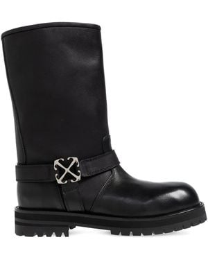 Off-White c/o Virgil Abloh 40Mm Buckle Strap Boots - Black