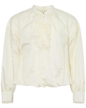 Renli Su Bluse Mit Rüschen - Weiß