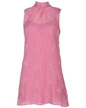 STAUD Albee Bead-Embellished Mini Dress - Pink