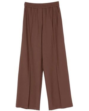 Brunello Cucinelli Pleated Wide-Leg Pants - Brown