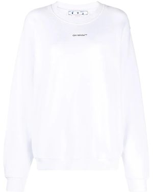 Off-White c/o Virgil Abloh Tie-Dye Arrow Relaxed Sweatshirt - White