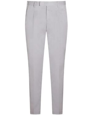 PT Torino Broek Met Geplooid Detail - Grijs