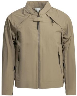 Goldwin Zip-Up Panelled Convertible Jacket - Natural