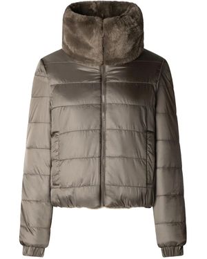 Save The Duck High-Neck Jacket - Brown