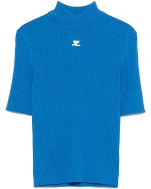 Courreges Reedition トップ - ブルー