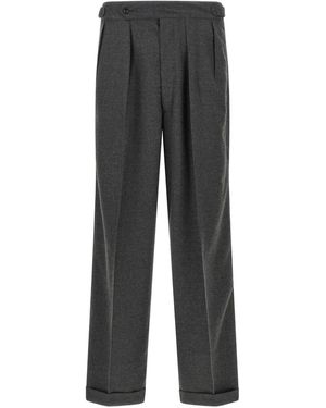 Cellar Door Rowan Adjustable Straps Trousers - Grey