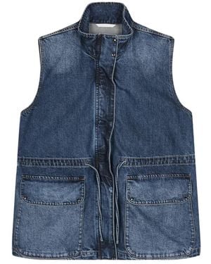 JNBY Cargo-Pocket Drawstring Gilet - Blue