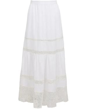 Fleur du Mal Falda Larga Juliet - Blanco
