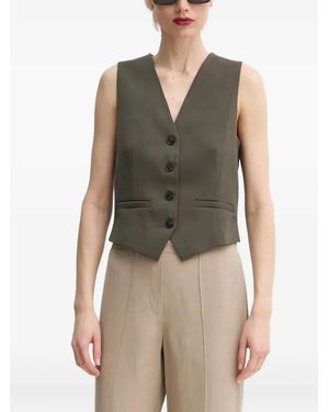 Samsøe & Samsøe Saramona Button-Fastening Vest - Green