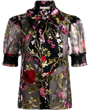 Alice + Olivia Brentley Blouse - Black