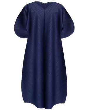 Pleats Please Issey Miyake Pleats Please Dress - Blue