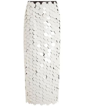 16Arlington Dia Sequin Midi Skirt - White