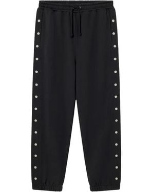 Carrera Val Button-Detail Track Trousers - Black