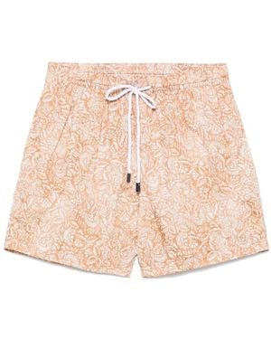 Barba Napoli Badeshorts Mit Print - Natur