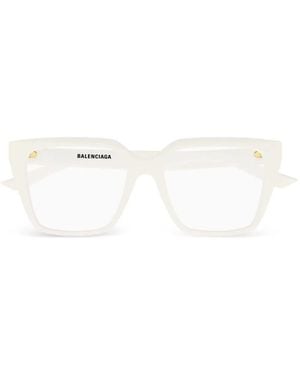 Balenciaga Square-Frame Glasses - White