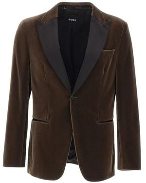BOSS Slim-Fit Tuxedo Jacket - Black