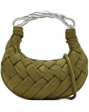 JW PEI Woven top-handle shoulder bag - Verde