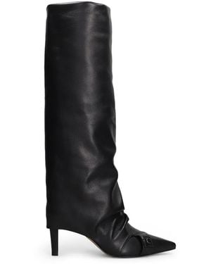 The Seller Bottes Froncées À Bout Pointu - Black