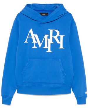 Amiri Staggered hoodie - Blau
